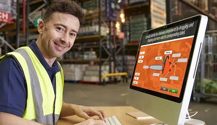 Factory Worker doing a course