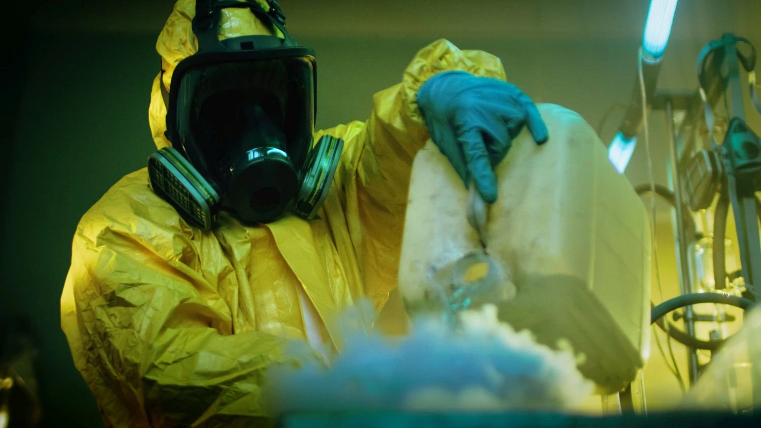 specialist using safety data sheet to properly use chemicals
