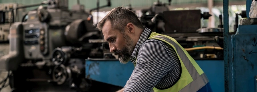 Employee takes a break due to mental health issues and contemplates his problems. 